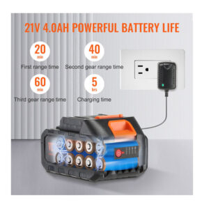 Ασύρματο Πλυστικό Μηχάνημα Μπαταρίας Υψηλής Πίεσης 652 PSI VEVOR WSLSGYQXJYSDM3EISV2 - Image 6