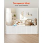 VEVOR Πτυσσόμενη Παιδική Πύλη Υψος 870mm, Πλάτος έως 2800mm - Ιδανική για Παιδιά & Κατοικίδια WZSSMBS110INMWL0S001V0 - Image 3