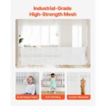 VEVOR Πτυσσόμενη Παιδική Πύλη Υψος 870mm, Πλάτος έως 2800mm - Ιδανική για Παιδιά & Κατοικίδια WZSSMBS110INMWL0S001V0 - Image 4