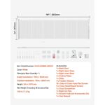 VEVOR Πτυσσόμενη Παιδική Πύλη Υψος 870mm, Πλάτος έως 2800mm - Ιδανική για Παιδιά & Κατοικίδια WZSSMBS110INMWL0S001V0 - Image 6
