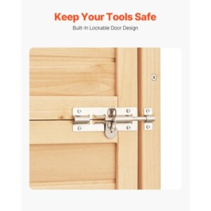 VEVOR  Αδιάβροχη Ξύλινη Αποθήκη Κήπου 28x63 ιντσών  XDHWCWJXD501G2URKV0 - Image 5