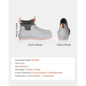 VEVOR Ανδρικές Αδιάβροχες Αντιολισθητικές Μπότες Εργασίας Μέγεθος 11 US XJXCRNKSSXXKMPR57V0 - Image 6