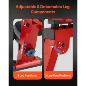 VEVOR Πάγκος Γυμναστικής Ρυθμιζόμενος Πτυσσόμενος XLYLDZXZYK00PHRVSV0 - Image 4