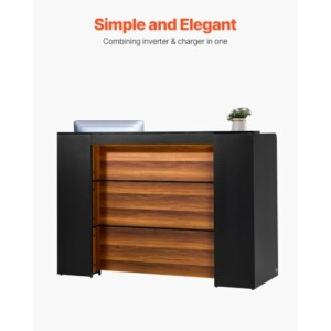 VEVOR Γραφείο Υποδοχής 63" Σαλόνι Γραφείο YBQTHSZSJXDL57JFQV9 - Image 3