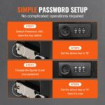 VEVOR Ντουλάπι Κλειδιών 48 Θέσεων με Συνδυασμό & Ρυθμιζόμενα Ράφια  YCAQJHS48PCSWJCW9V0 - Image 5