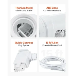 VEVOR Σύστημα Χλωρίωσης Αλατιού W3T-Cell-9 για Υπόγεια Πισίνα 25000 Γαλονιών YLSCXT25000G8PJ99V9 - Image 5