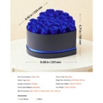 VEVOR Forever Flowers: 27 Διατηρημένα Τριαντάφυλλα σε Καρδιά, Αιώνια Μπουκέτο Δώρο για Γυναίκες - Επέτειο, Γενέθλια, Βαλεντίνος, Χριστούγεννα - Βασιλικό Μπλε YSHLHK27DLSXJEJD9001V0 - Image 6
