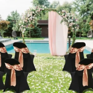 Καλύμματα Καρεκλών VEVOR Spandex (50τμχ, Μαύρο)  YTHS50PCSDKQVPR4GV0 - Image 7