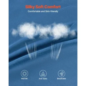 VEVOR Στρογγυλή Πολυθρόνα Bean Bag με Αφαιρούμενο και Πλενόμενο Κάλυμμα για Ενήλικες Μπλε YXCRDDY4349IVTKLYV0 - Image 3