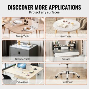 VEVOR Προστατευτικό Τραπεζιού 42" Στρογγυλό Διάφανο 2.0mm  YXPVCZB42X4292RMRV0 - Image 5