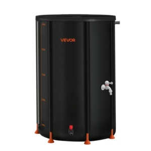 VEVOR Πτυσσόμενη Δεξαμενή Συλλογής Βρόχινου Νερού, 250L, Μαύρη PVC με Κιτ Υπερχείλισης ZDYSTHSPVCB6YUXGD002V0 - Image 8