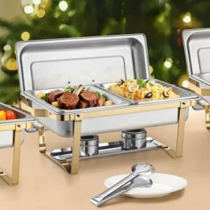 VEVOR 8 Qt Rectangle Chafing Dish Buffet Set ZFXBXGSTGK4J10ULXV0 - Image 7