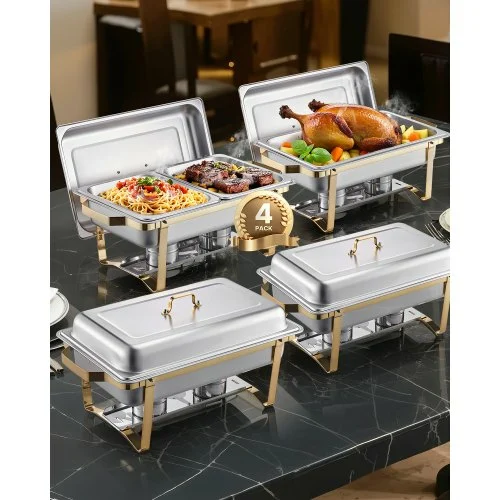 VEVOR 8 Qt Rectangle Chafing Dish Buffet Set ZFXBXGSTGK4J10ULXV0 VEVOR 8 Qt Rectangle Chafing Dish Buffet Set ZFXBXGSTGK4J10ULXV0