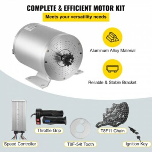 Σετ Ηλεκτρικού Κινητήρα VEVOR 72V 3000W για Σκούτερ/Μοτοσικλέτα  ZLDJWSL72V3KW2BSJV0 - Image 5