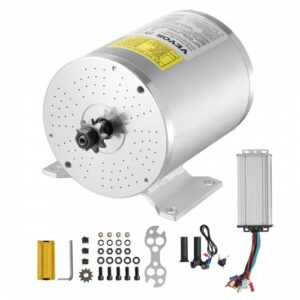 VEVOR Σετ Ηλεκτρικού Κινητήρα 2000W 48V 4300rpm & Ελεγκτής Ταχύτητας ZLWSDJTJ2000EEQF3V9