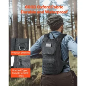 VEVOR Τακτικό Σακίδιο Πλάτης Molle με Υδροδοχείο 3L TPU για Ποδηλασία & Πεζοπορία ZSKSDBHS0000Q81Z6V0 - Image 3