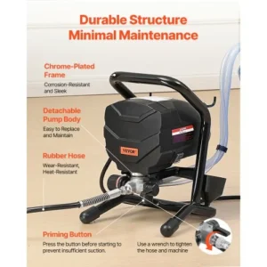 VEVOR  Ηλεκτρικός Ψεκαστήρας Βαφής 650W 3000PSI  ZSSPTJ650W02IF8RLV2 - Image 4