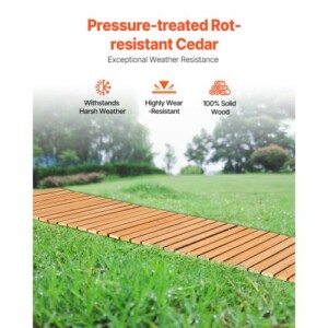VEVOR Ξύλινο Μονοπάτι Κήπου 16 ft x 17 in ZXMZHYXD2881LI7RTV0 - Image 3