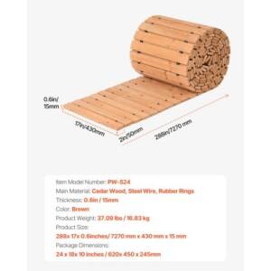 VEVOR Ξύλινο Μονοπάτι Κήπου 16 ft x 17 in ZXMZHYXD2881LI7RTV0 - Image 6