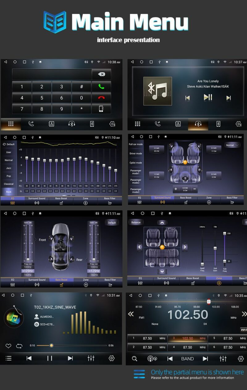 Ηχοσύστημα αυτοκινήτου 2DIN - 9"" - Android - 000154 - Image 3