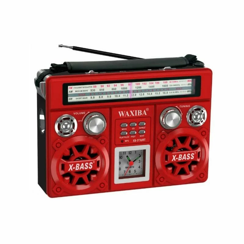 Επαναφορτιζόμενο ραδιόφωνο - XB373BT - Waxiba - 003736 - Red Επαναφορτιζόμενο ραδιόφωνο - XB373BT - Waxiba - 003736 - Red