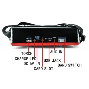 Επαναφορτιζόμενο ραδιόφωνο - XB373BT - Waxiba - 003736 - Red - Image 3
