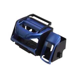 Ποτηροθήκη αυτοκινήτου με βάση κινητού και θήκη τσιγάρων - 005168 - Blue