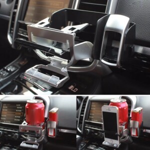 Ποτηροθήκη αυτοκινήτου με βάση κινητού και θήκη τσιγάρων - 005168 - Blue - Image 2