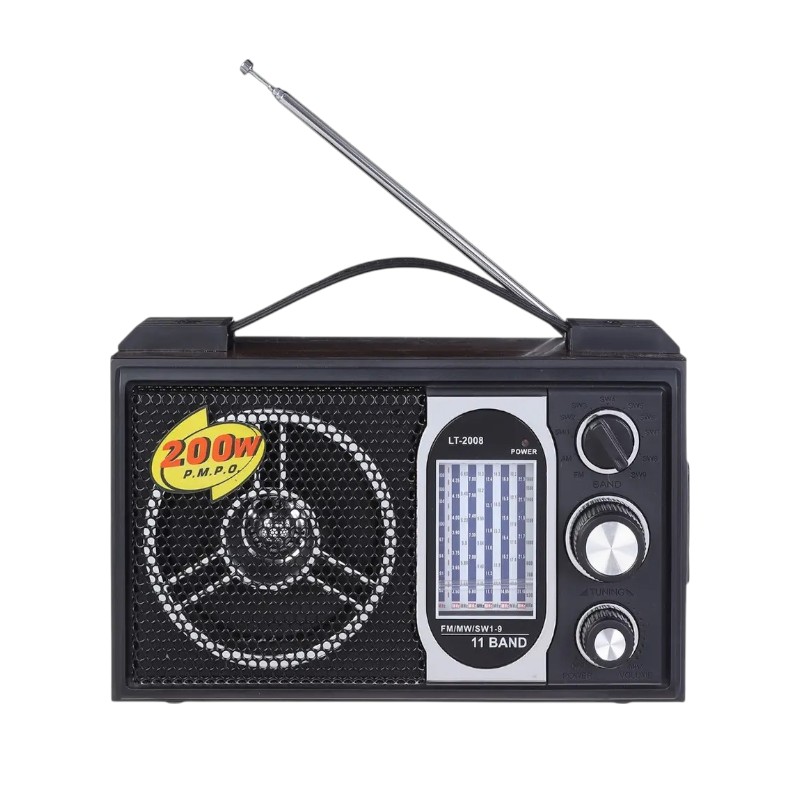 Επαναφορτιζόμενο ραδιόφωνο - R-2008A - 020085 - Black Επαναφορτιζόμενο ραδιόφωνο - R-2008A - 020085 - Black