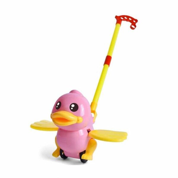 Συρόμενο παιχνίδι Παπάκι με φτερά - 360 - 117265 - Pink
