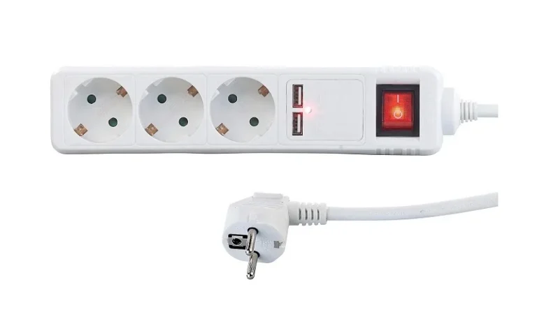 Πολύπριζο 3 θέσεων με διακόπτη και 2 θύρες USB - Σούκο - ST-GB03SU - 3m - 031337 - Image 2