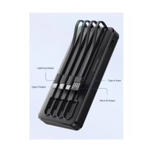 Powerbank - P133K - 10.000mah - 4in1 - AWEI - 048958 - Black - Image 2