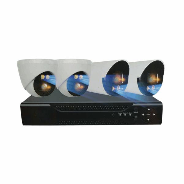 Καταγραφικό δικτύου με 4 κάμερες - CCTV Security Recording System - POE - 080074