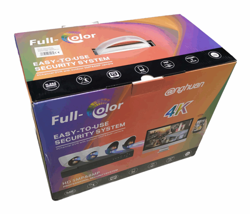 Καταγραφικό δικτύου με 4 κάμερες - CCTV Security Recording System - POE - 080074 - Image 4