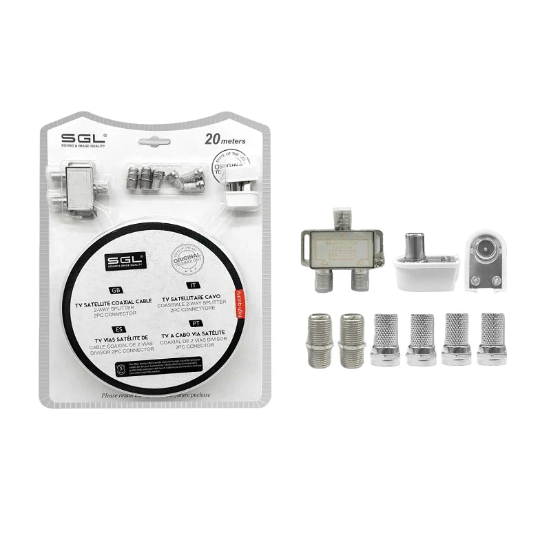 Σετ σύνδεσης κεραίας τηλεόρασης - 7221-1 - 20m - 096728 Σετ σύνδεσης κεραίας τηλεόρασης - 7221-1 - 20m - 096728