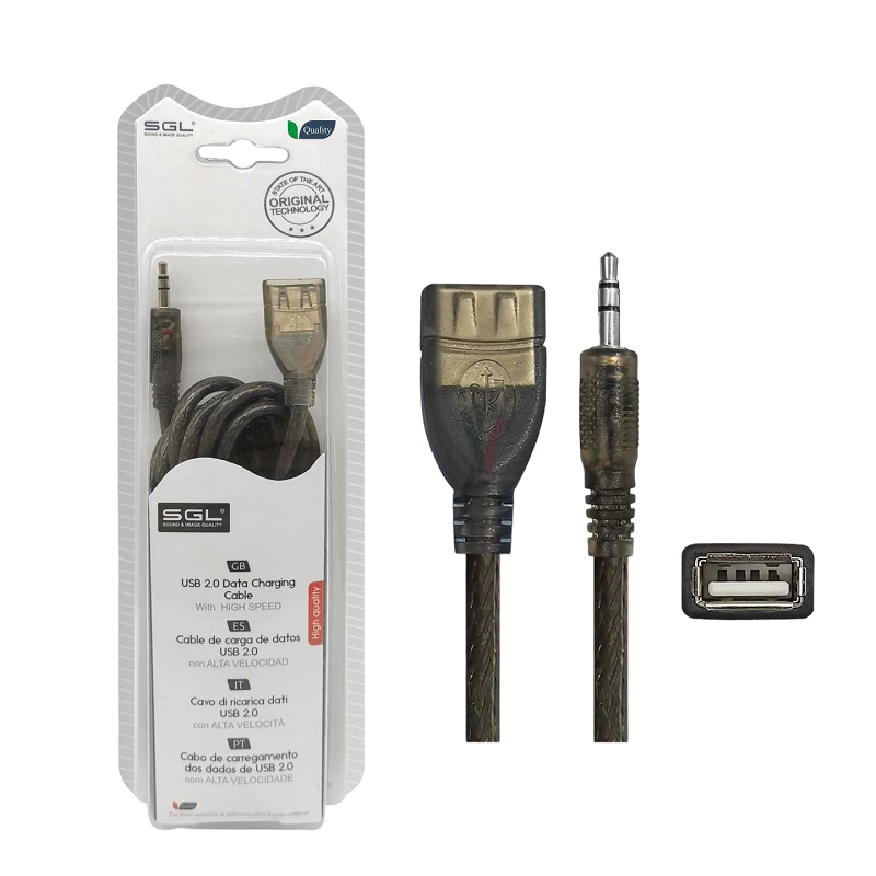 Καλώδιο ήχου - 16S - USB-A female/Jack 3.5mm male - 1.5m - 097459 Καλώδιο ήχου - 16S - USB-A female/Jack 3.5mm male - 1.5m - 097459