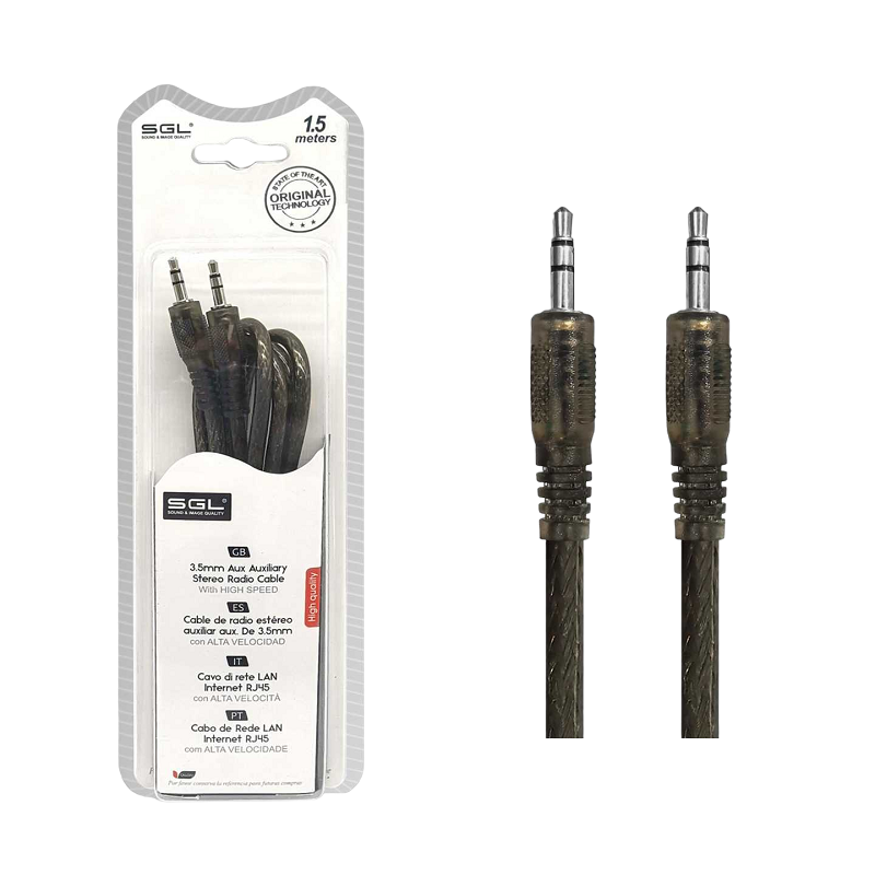 Καλώδιο ήχου - 40201 - Jack 3.5mm Male/Male - 1.5m - 097695 Καλώδιο ήχου - 40201 - Jack 3.5mm Male/Male - 1.5m - 097695