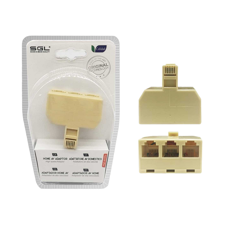 Διακλαδωτής γραμμής τηλεφώνου - Splitter - 3Way - 1772-1 - 098616 Διακλαδωτής γραμμής τηλεφώνου - Splitter - 3Way - 1772-1 - 098616
