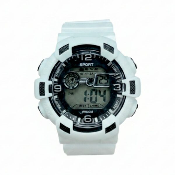 Ψηφιακό ρολόι χειρός - 73AB - 115195 - White