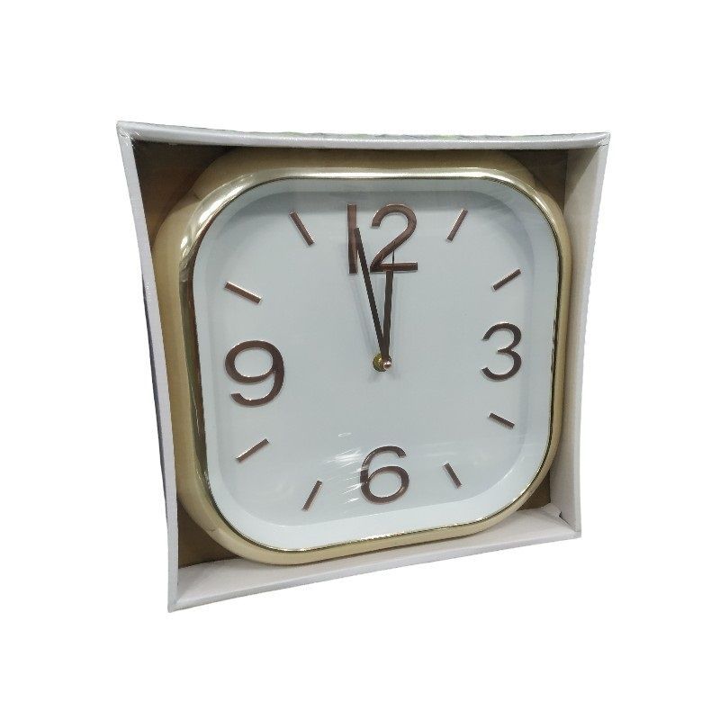 Ρολόι τοίχου - 736D - 120049 - White/Gold Ρολόι τοίχου - 736D - 120049 - White/Gold