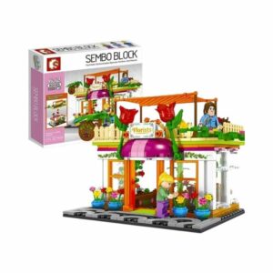 Σετ κατασκευών DIY με τουβλάκια - Ανθοπωλείο - 601023 - 120116