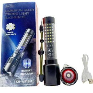 Επαναφορτιζόμενος φακός LED - W519 - 123583 - Image 4