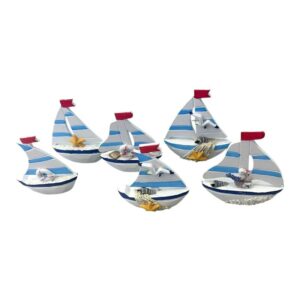 Διακοσμητικό Souvenir Καραβάκι - Σετ 8 τεμάχια - L2024-23 - 125569