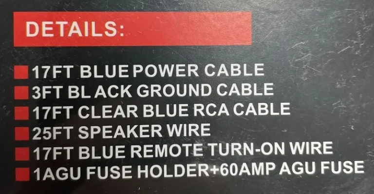 Σετ εγκατάστασης ενισχυτή αυτοκινήτου - 133111/608 - 130801 - Image 2