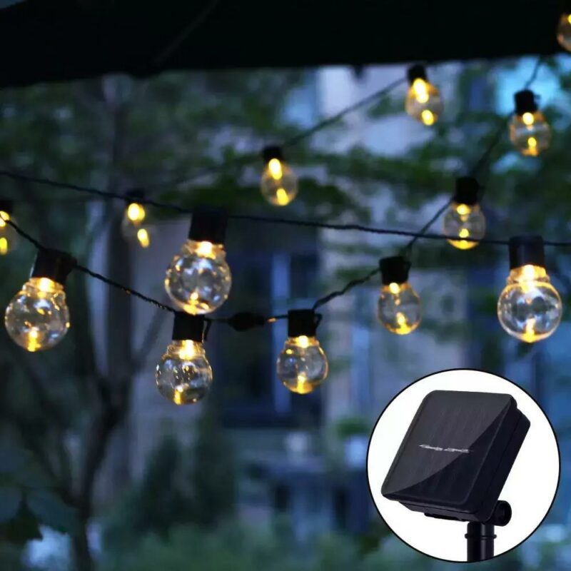 Ηλιακή γιρλάντα φωτισμού LED - 10m - 10Lamps - 152943 - Warm White - Image 2