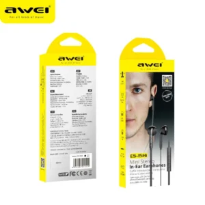 Ενσύρματα ακουστικά - ES-15hi - AWEI - 041522 - Black - Image 8