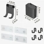 Σετ επιτοίχια γωνιακά ράφια μπάνιου - 5pcs - 2152-1 - 170134 - Black - Image 3