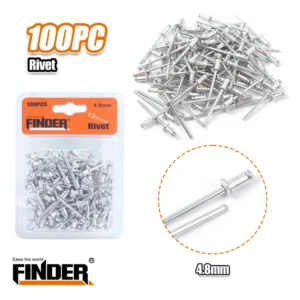 Πριτσίνια αλουμινίου - 100pcs - 4.8mm - Finder - 195278 - Image 2