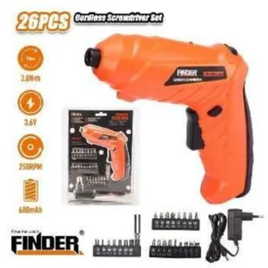 Επαναφορτιζόμενο κατσαβίδι - 26pcs - 3.6V - Finder - 197250 - Image 2