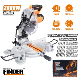 Δισκοπρίονο πάγκου για κοπή αλουμινίου - 2000W - Finder - 197368 - Image 2